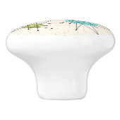 画像的な原子スターバストの陶磁器の引き セラミックノブ (側面)