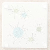 画像的な原子スターバストガラスのコースター ガラスコースター (裏面)