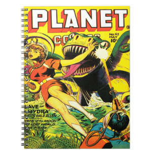 画像的な40年代のサイファイのパルプの漫画 ノートブック