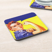 画像的なRosieリベッターのブランク筋肉Barware コースター (左側)