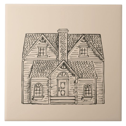 画像賛美テンプレート付き本館 タイル (正面)