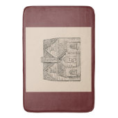 画像賛美テンプレート付き本館 バスマット (正面縦)