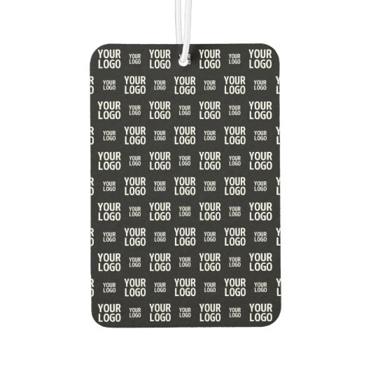 画像、スタイリッシュデザイン、またはビジネスロゴのパターン カーエアーフレッシュナー (裏面)