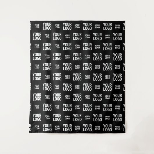 画像、スタイリッシュデザイン、またはビジネスロゴのパターン タペストリー (正面)