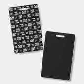 画像、スタイリッシュデザイン、またはビジネスロゴのパターン バッジ (正面＆裏面)