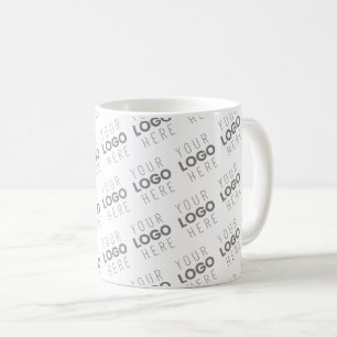 画像/ロゴを自動的に明るくする+パターン コーヒーマグカップ