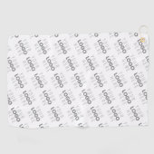 画像/ロゴを自動的に明るくする+パターン ゴルフタオル (横)