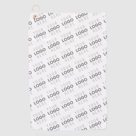 画像/ロゴを自動的に明るくする+パターン ゴルフタオル (正面)