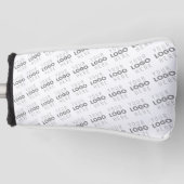 画像/ロゴを自動的に明るくする+パターン ゴルフヘッドカバー (正面)