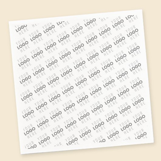 画像/ロゴを自動的に明るくする+パターン スタンダードカクテルナプキン