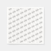 画像/ロゴを自動的に明るくする+パターン スタンダードカクテルナプキン (正面)