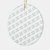 画像/ロゴを自動的に明るくする+パターン セラミックオーナメント (左)