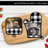 画像/ロゴ白黒バッファロープレイドの追加 鍋つかみ&鍋敷きセット