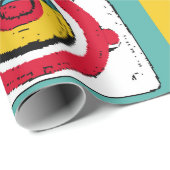 画像oとアートのスタイルの明るいポスタポップ・アートのー ラッピングペーパー (ロールコーナー)