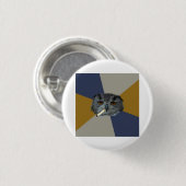 画学生のフクロウのアドバイス動物のミーム 缶バッジ (正面&裏面)