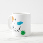 画家おもしろいの芸絵を描術 コーヒーマグカップ (正面左)