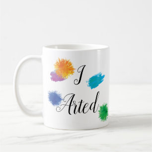画家おもしろいの芸絵を描術 コーヒーマグカップ