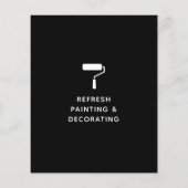 画家およびデコレータ絵を描ローラブラック チラシ (裏面)