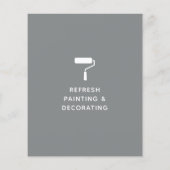 画家およびデコレータ絵を描ローラーグレー チラシ (裏面)