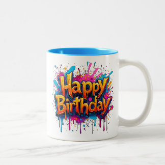 画家さんお誕生日おめでとう ツートーンマグカップ