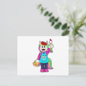 画家としてのユニコーン ポストカード (スタンド正面)