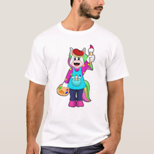 画家としてのユニコーン Tシャツ