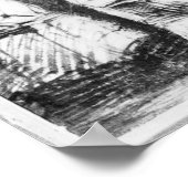 画家とスタジオの絵画インテリア ポスター (角)