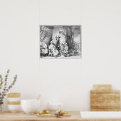 画家とスタジオの絵画インテリア ポスター (キッチン)