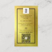 画家とデコレータのインテリアデザインが小さい 名刺 (裏面)