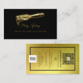 画家とデコレータのインテリアデザインが小さい 名刺 (正面/裏面)