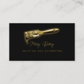 画家とデコレータのインテリアデザインが小さい 名刺 (正面)