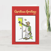 画家とデコレーターのクリスマスカード シーズンカード (正面)