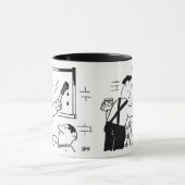 画家とデコレーターの漫画のマグカップ マグカップ (中央)