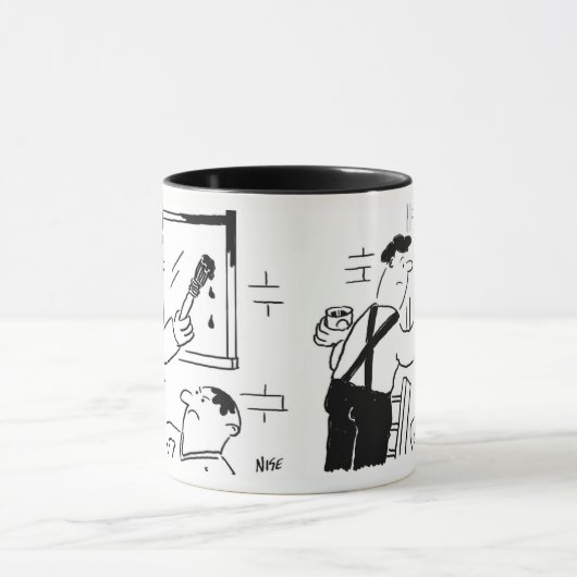 画家とデコレーターの漫画のマグカップ マグカップ (中央)