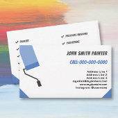 画家とデコレータ、ロ絵を描ーラ 名刺