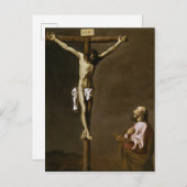 画家と共に十字架につけられたキリスト ポストカード (正面/裏面)