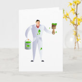 画家と装飾家 カード (黄色い花)