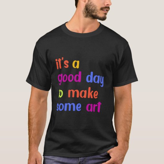 画家になる日です Tシャツ (正面)