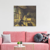 画家のアトリエ（アーティストスタジオ） キャンバスプリント (インサイチュ (リビング))