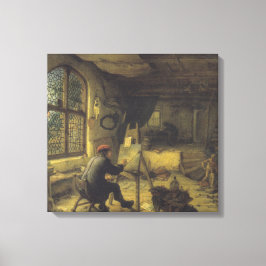 画家のアトリエ（アーティストスタジオ） キャンバスプリント