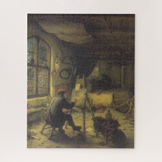 画家のアトリエ(アーティストスタジオ) ジグソーパズル (縦)