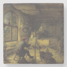 画家のアトリエ（アーティストスタジオ） ストーンコースター