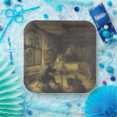 画家のアトリエ（アーティストスタジオ） ペーパープレート (パーティー)