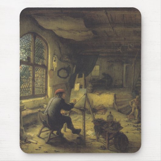 画家のアトリエ(アーティストスタジオ) マウスパッド (正面)
