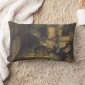 画家のアトリエ（アーティストスタジオ） ランバークッション (ブランケット)