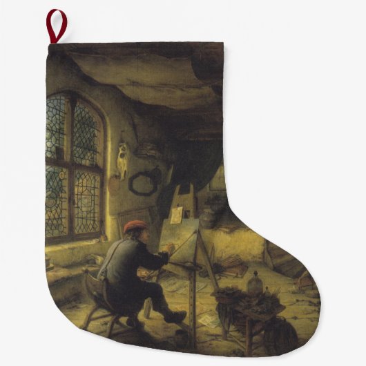 画家のアトリエ（アーティストスタジオ） ラージクリスマスストッキング (正面)