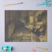 画家のアトリエ（アーティストスタジオ） 薄葉紙 (クラフト)