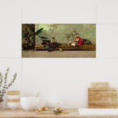 画家のサロンの子ども日本の ポスター (キッチン)