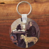 画家のポートレートのサッラーと彼のダン素晴らし キーホルダー (正面)