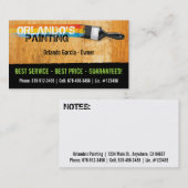 画家の名刺 名刺 (正面/裏面)